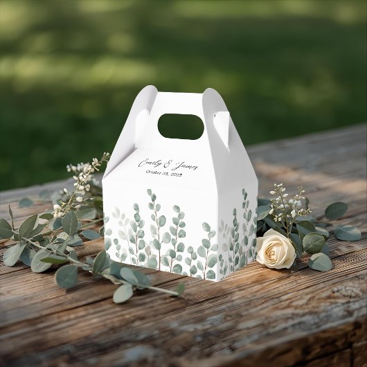 Personalisierte Botanische Gastgeschenk Hochzeit Geschenkschachtel