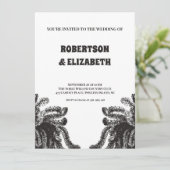 Personalisierte botanische Hochzeit Einladung (Stehend Vorderseite)