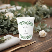 Personalisierte Botanische Hochzeit Pappbecher