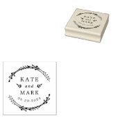 Personalisierte botanische Hochzeit Speichern Sie Gummistempel (Stempel)