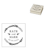 Personalisierte botanische Hochzeit Speichern Sie  Gummistempel (Stempel)