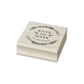 Personalisierte botanische Hochzeit Speichern Sie  Gummistempel (Stempel)