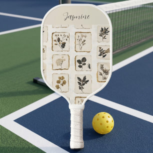 Personalisierte botanische Kräuter mit individuell Pickleball Schläger