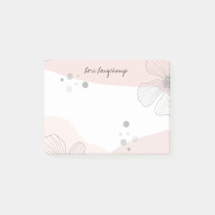 Personalisierte botanische Pflanze Lover Floral Hü Post-it Klebezettel