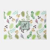 Personalisierte botanische Türmatte (Vorderseite)