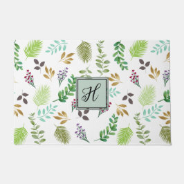 Personalisierte botanische Türmatte