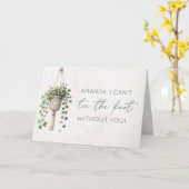 Personalisierte botanische Überbrückungskarte Karte (Gelbe Blume)