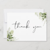 Personalisierte botanische Vegetation Elegantes Sk Dankeskarte (Vorderseite)