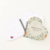 Personalisierte botanische Wasserfarbe Notizblock (Innenseite)