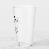 Personalisierte Botschaft an Oma Elegante Typograf Glas (Links)