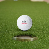 Personalisierte Botschaft, einzigartiger Golfball