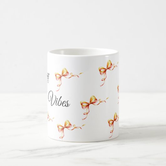 Personalisierte Bow-Tasse im Herbst - benutzerdefi Kaffeetasse (Mittel)