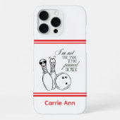 Personalisierte Bowler-Handyhülle iPhone Hülle (Rückseite)