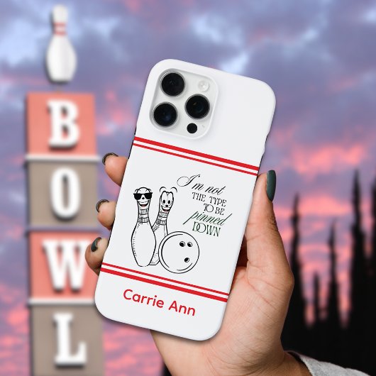 Personalisierte Bowler-Handyhülle iPhone Hülle