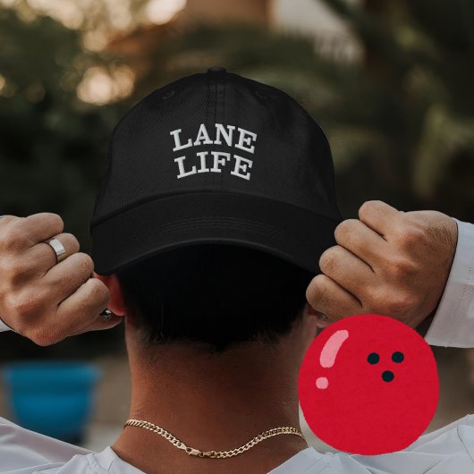 Personalisierte Bowling Lane-Lebenspende für Spiel Bestickte Baseballkappe