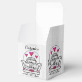 Personalisierte Box mit nur verheirateten Flitterw Geschenkschachtel (Geöffnet)