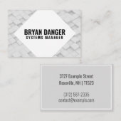 Personalisierte "Box World" (UK/Euro) Visitenkarte (Vorne/Hinten)