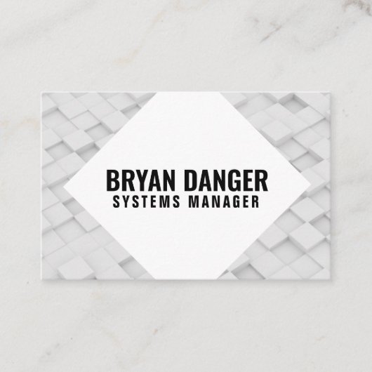 Personalisierte "Box World" (UK/Euro) Visitenkarte (Vorderseite)