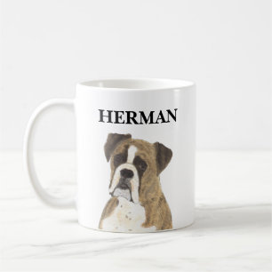 Personalisierte Boxer-Dog-Getränkekasten Kaffeetasse