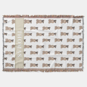 Personalisierte Boxer (Fawn Masked) Decke
