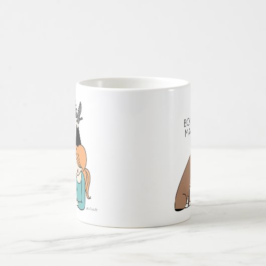Personalisierte Boxer-Mama-Kaffee-Tasse Kaffeetasse (Mittel)