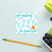 Personalisierte Boy Lunch Box Hinweise Retro-Schac Post-it Klebezettel