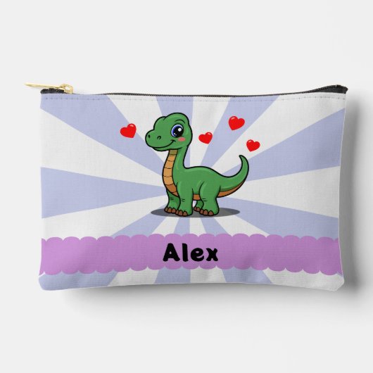 Personalisierte Brachiosaurus-Dinosaurier-Bleistif Zubehörtasche (Vorderseite)