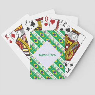 Personalisierte brasilianische und brasilianische spielkarten