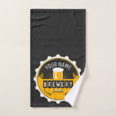 Personalisierte Brauerei Bierflasche Bar Badhandtuch Set (Handtuch)