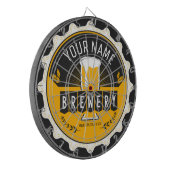 Personalisierte Brauerei Bierflasche Bar Dartscheibe (Vorderseite Links)