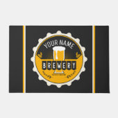 Personalisierte Brauerei Bierflasche Bar Fußmatte (Vorderseite)