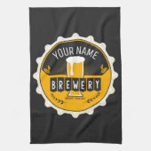 Personalisierte Brauerei Bierflasche Bar Geschirrtuch (Vertikal)