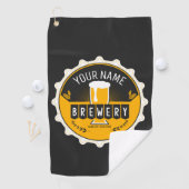 Personalisierte Brauerei Bierflasche Bar Golfhandtuch (Insitu)