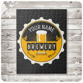 Personalisierte Brauerei Bierflasche Bar Puzzle