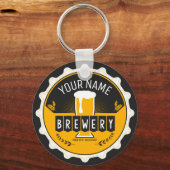 Personalisierte Brauerei Bierflasche Bar Schlüsselanhänger (Vorderseite)