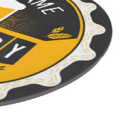 Personalisierte Brauerei Bierflasche Bar Schneidebrett (Ecke)