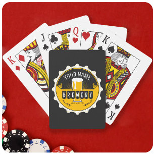 Personalisierte Brauerei Bierflasche Bar Spielkarten