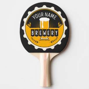 Personalisierte Brauerei Bierflasche Bar Tischtennis Schläger