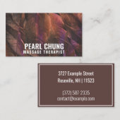 Personalisierte "braune Federn" (amerikanisch) Visitenkarte (Vorne/Hinten)