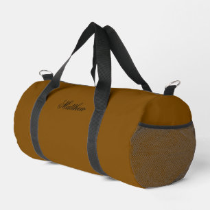 Personalisierte braune Sporttasche mit individuell Duffle Bag