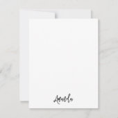 Personalisierte braune und schwarze Streifen Mitteilungskarte (Vorderseite)