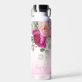 Personalisierte Bräunungsgeschenke magentafarben Trinkflasche (Vorne)