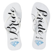 Personalisierte Braut drehen Reinfälle mit Badesandalen (Fußbett)