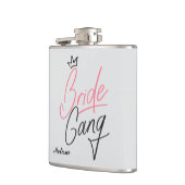 Personalisierte Braut Gang Flasche Flachmann (Links)