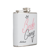 Personalisierte Braut Gang Flasche Flachmann (Rechts)