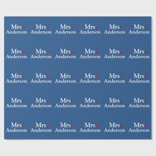 Personalisierte Braut Geschenkpapier (Flach)