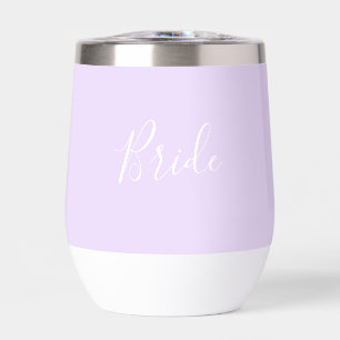 Personalisierte Braut Lila Schrift Einfache Hochze