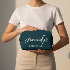 Personalisierte Braut-Make-up-Tasche für Braut und Waschbeutel