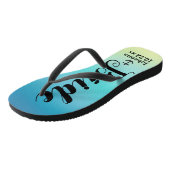 Personalisierte Braut-Nautical Anchor Beach Hochze Badesandalen (Schrägansicht)
