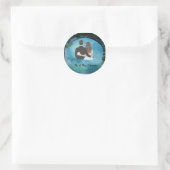 Personalisierte Braut Runder Aufkleber (Tasche)